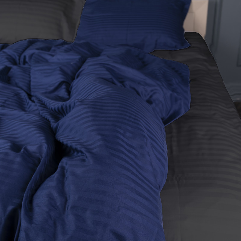 Комплект постельного белья Сатин TEENAGER Satin Stripe 30-0021 + 30-0017 Serikan - 3