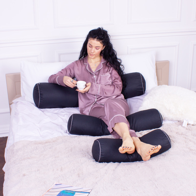 Подушка-валик №8550 Naturale Line 16-9000 Black Stone 100% Memory