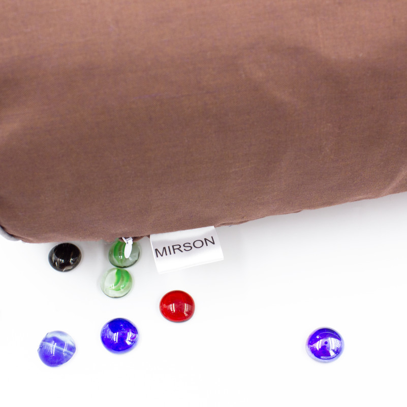 Подушка-валик №8377 Naturale Line 19-1217 Chocolate Perla BamBoo - 11