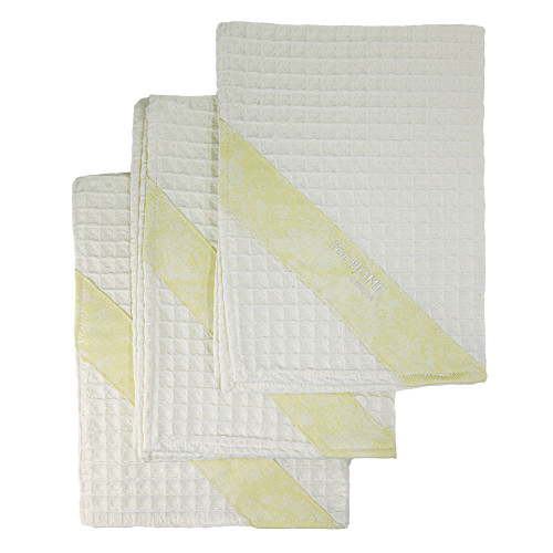 Набор полотенец дак/вафля №702 White (3 шт)