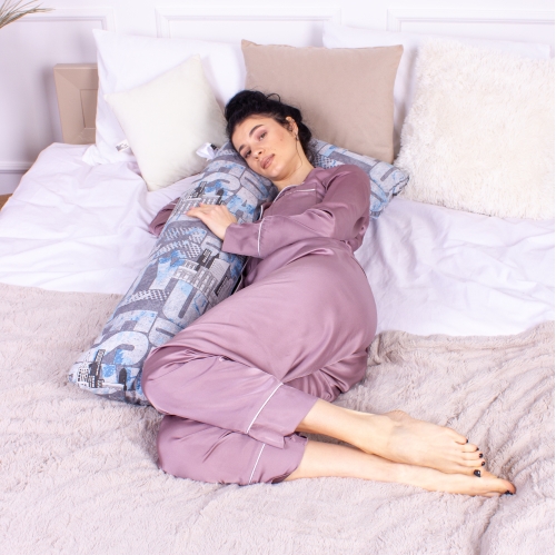 Подушка для беременных и отдыха Г-образная №8445 Color Line 17-0550 Mutia