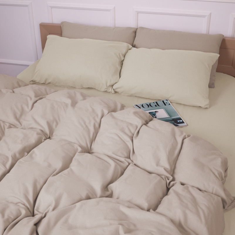 Комплект постельного белья JUNIOR Фланель 007-004 Milk/Cappuchino - 2