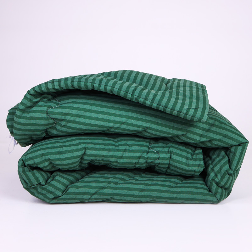 Ковдра бамбукова №132-2 Сolor Fun Line 17-0612 Stripe Emerald Bamboo (2шт наволочки в подарунок)