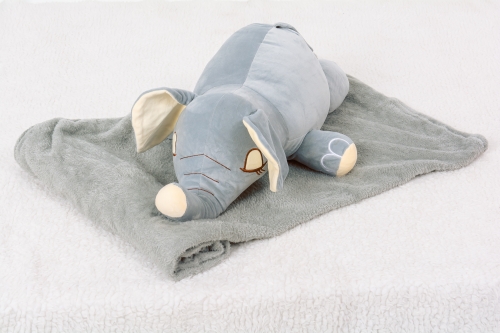 Плед + подушка дитячі №1060 Elephant Gray