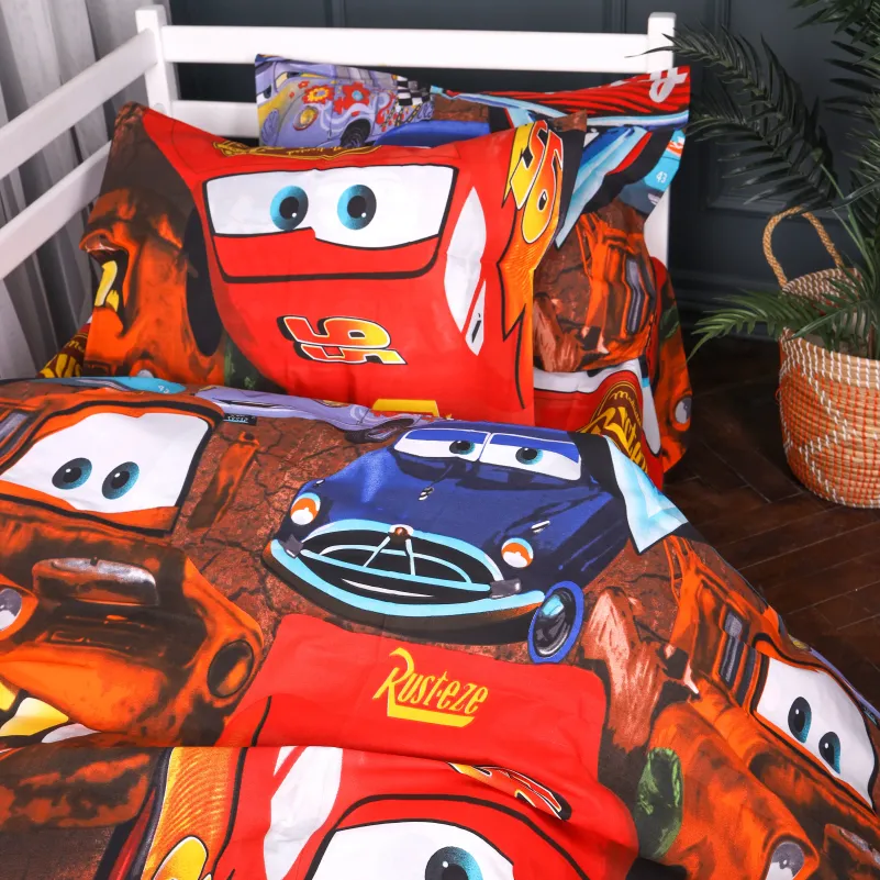 Комплект постельного белья Бязь JUNIOR 17-0889 Cars Retro Race - 1