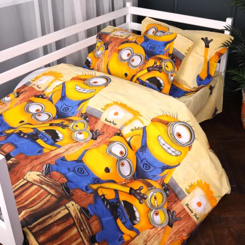 Комплект постельного белья Бязь JUNIOR 17-0899 Minions Fun