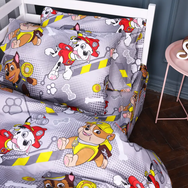 Комплект постельного белья Бязь TEENAGER 17-0781 Paw Patrol gray - 3