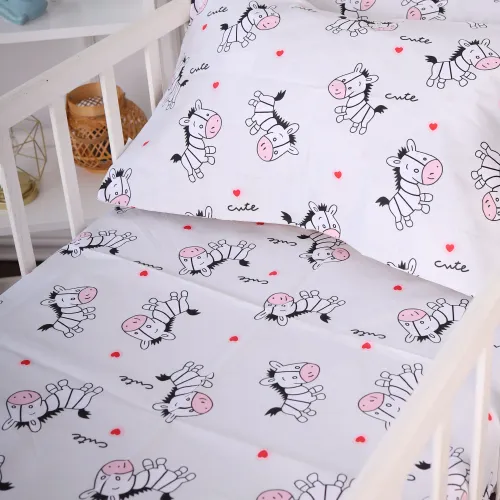 Комплект постельного белья Ranforce Elite JUNIOR 20-0040 Cute white zebra - 5