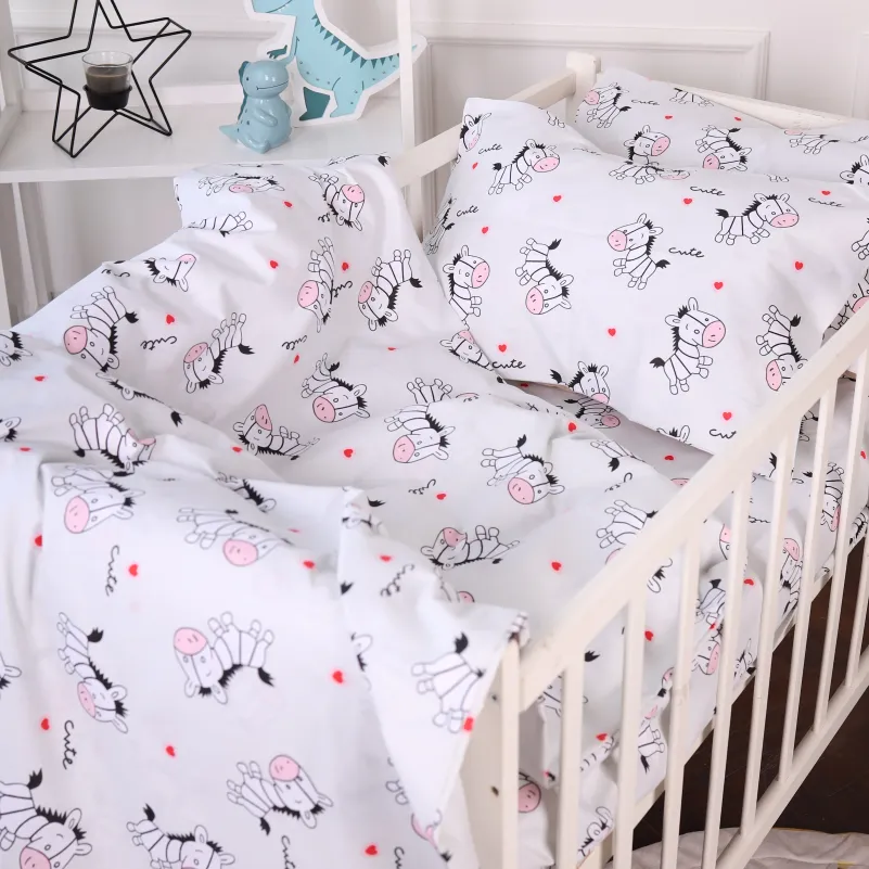 Комплект постельного белья Ranforce Elite JUNIOR 20-0040 Cute white zebra - 5