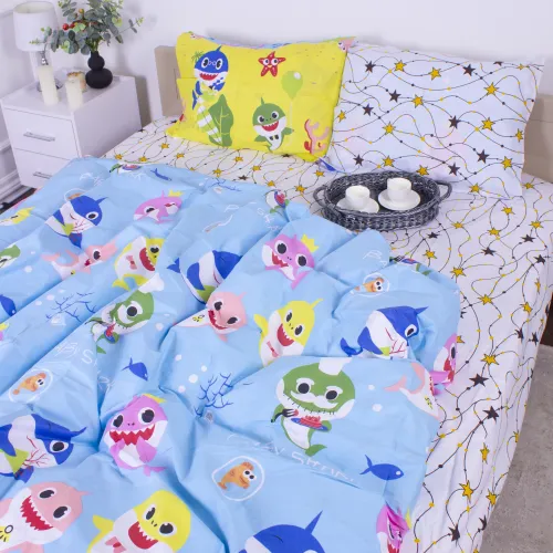 Комплект постельного белья Ranforce Elite TEENAGER 17-0522 Sharks are fun - 2