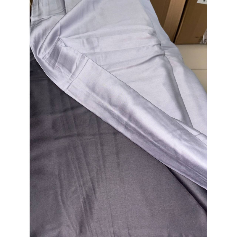 Підковдра 175*210 (САТИН) Satin Premium 0251+0240 Smoke УЦІНКА  - 2