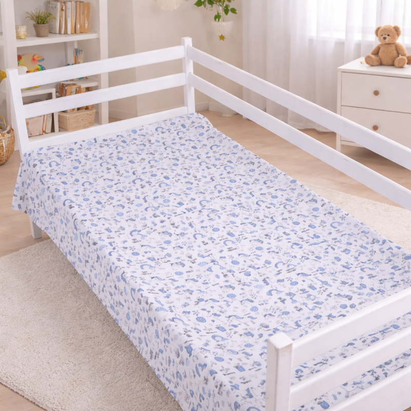 Простирадло Kids Time 17-0931 Tiny Unicorn blue