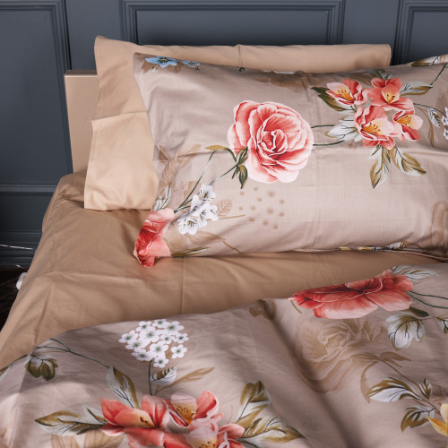 Наволочка Сатин 22-1443 Floral Olive Harmony