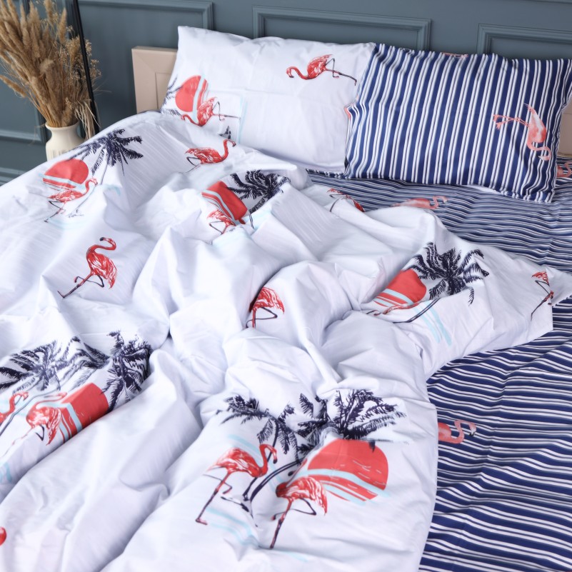 Комплект постельного белья  Бязь 17-0846 Flamingo Mood