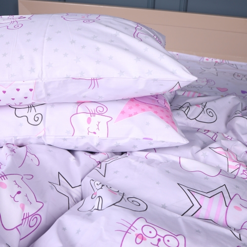 Наволочка Бязь Kids Time 17-0774 Cat party