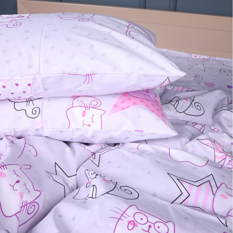 Наволочка Бязь Kids Time 17-0774 Cat party