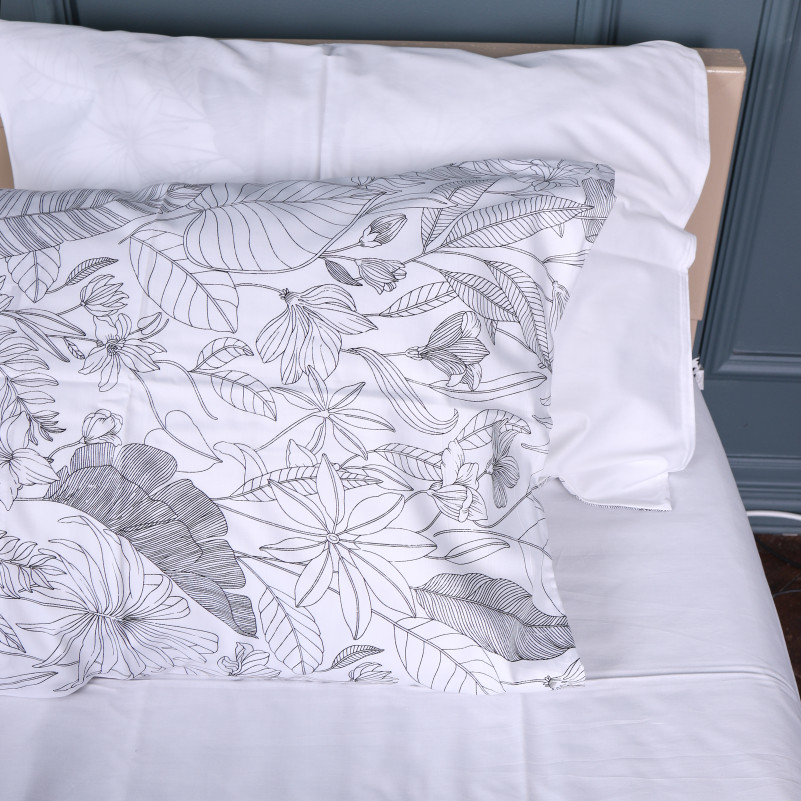 Комплект постельного белья Сатин JUNIOR 22-1427 Leafsong white - 3