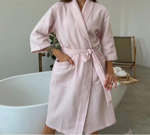 Халат "Waffle Whisper" pale pink