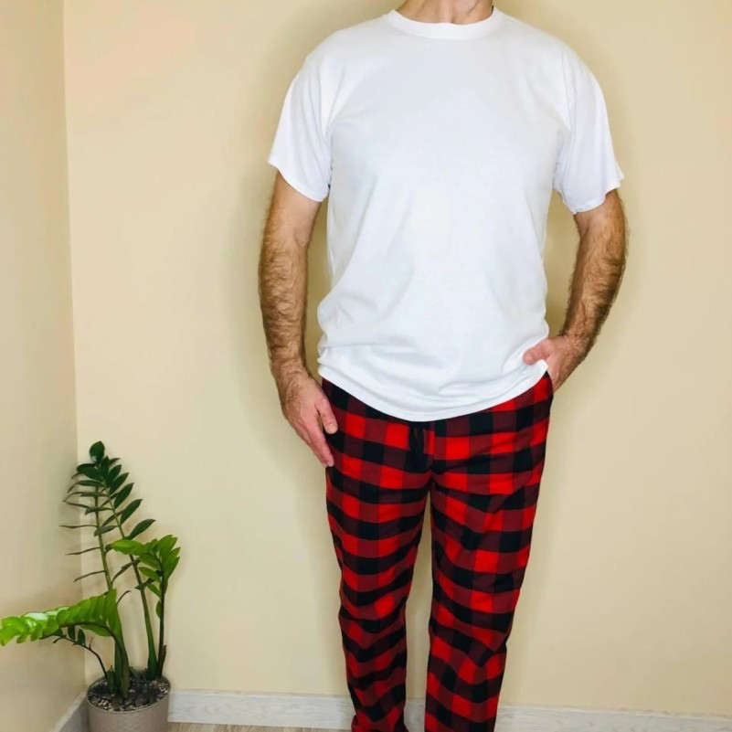Пижама "Stylish Flannel" red/white