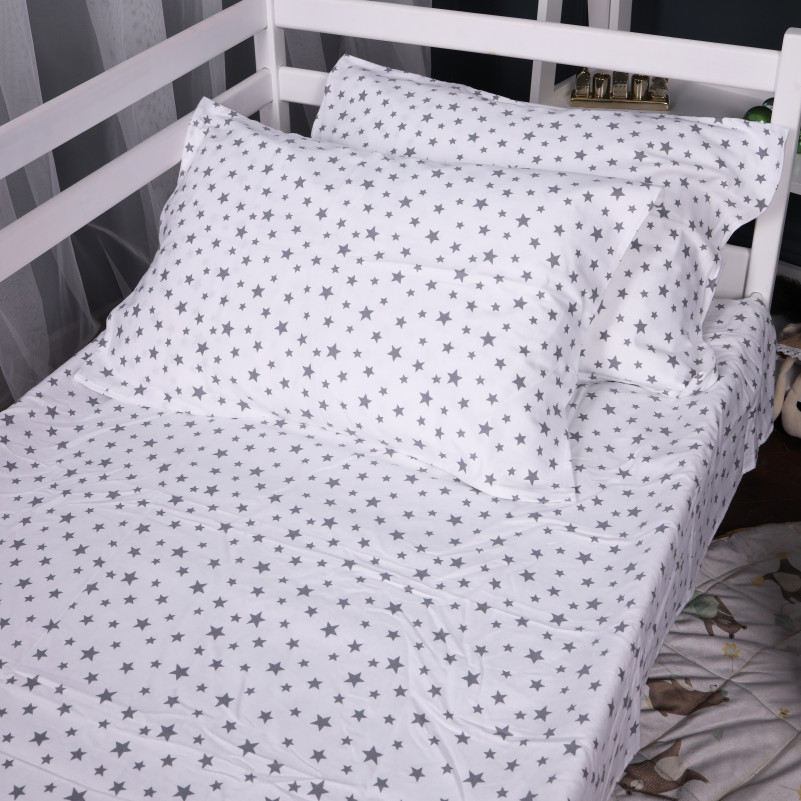 Комплект постельного белья JUNIOR Фланель 016 White Stars - 8
