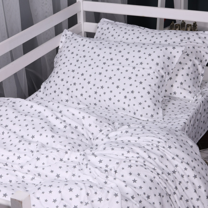 Комплект постельного белья JUNIOR Фланель 016 White Stars - 4