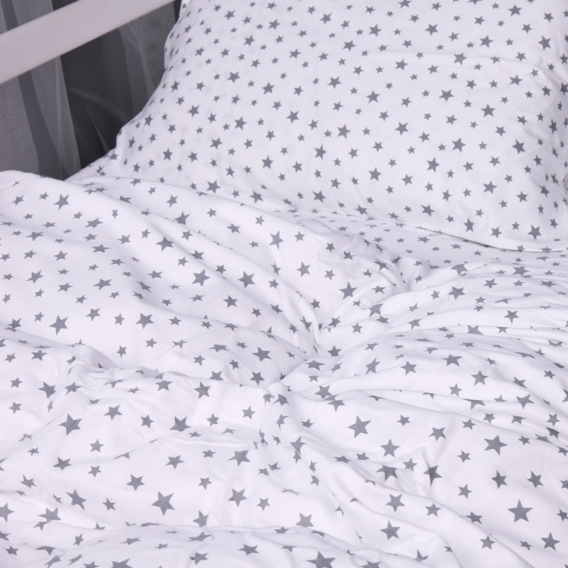 Комплект постельного белья JUNIOR Фланель 016 White Stars - 6