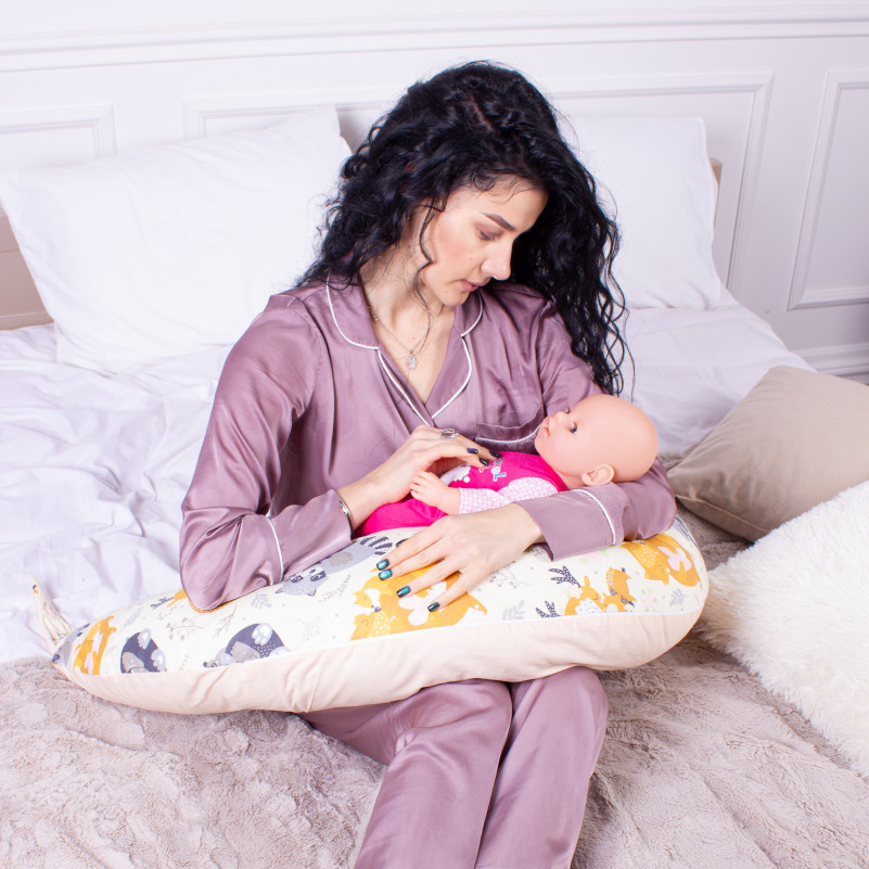 Подушка для вагітних та годування №8659 Print Line 17-0559 Elkasso 100% Memory - 5