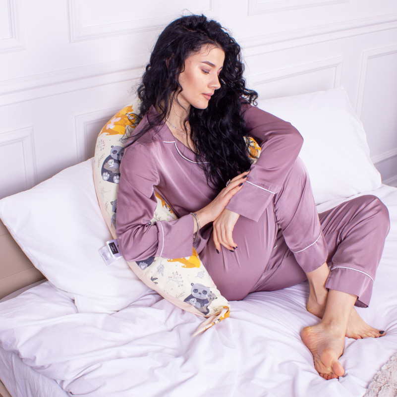 Подушка для вагітних та годування №8659 Print Line 17-0559 Elkasso 100% Memory - 4