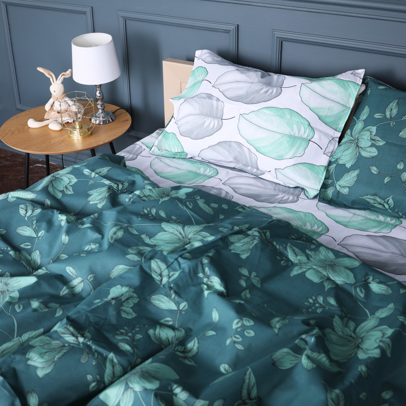 Комплект постельного белья Бязь TEENAGER 17-0718 Emerald Foliage - 1