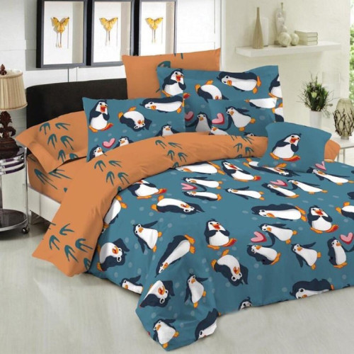 Наволочка Бязь 17-0493 Penguins