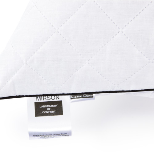 Подушка антиалергенна "Royal" №120 EcoSilk бавовна (пружна) - 4