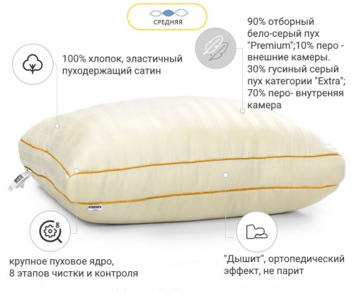 Пуховая подушка 
