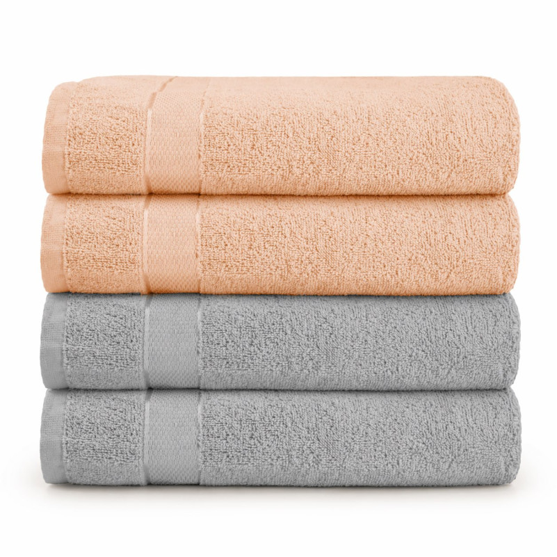 Набор банных полотенец 4 шт (100×150) №5204 Elite SoftNess Ember