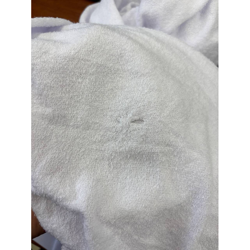 Простынь на резинке К Terry Line "Snowy White" - высота 25 см - 2