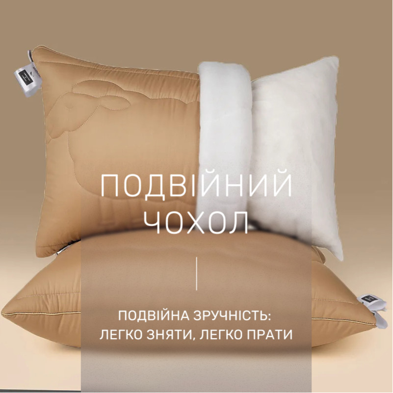 Подушка хлопковая №526-7 "Marzello Collection" Cotton (середня) - 3