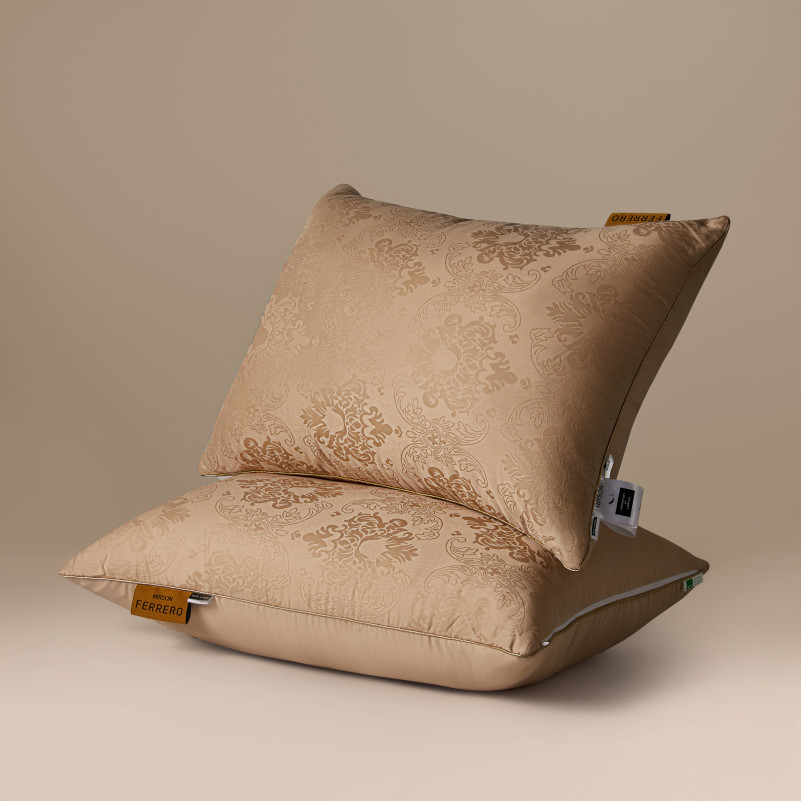 Подушка антиалергенная №15-35-7 Ferrero EcoSilk Gold (средняя) Фото - 15