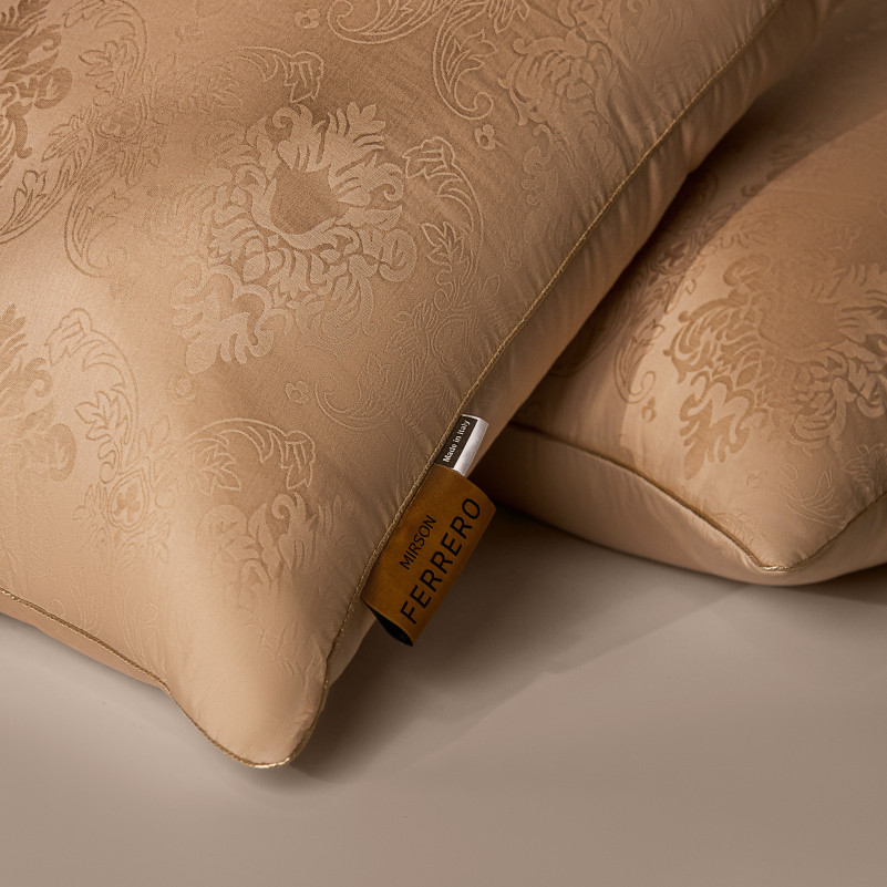Подушка антиалергенная №15-35-7 Ferrero EcoSilk Gold (средняя) Фото - 11