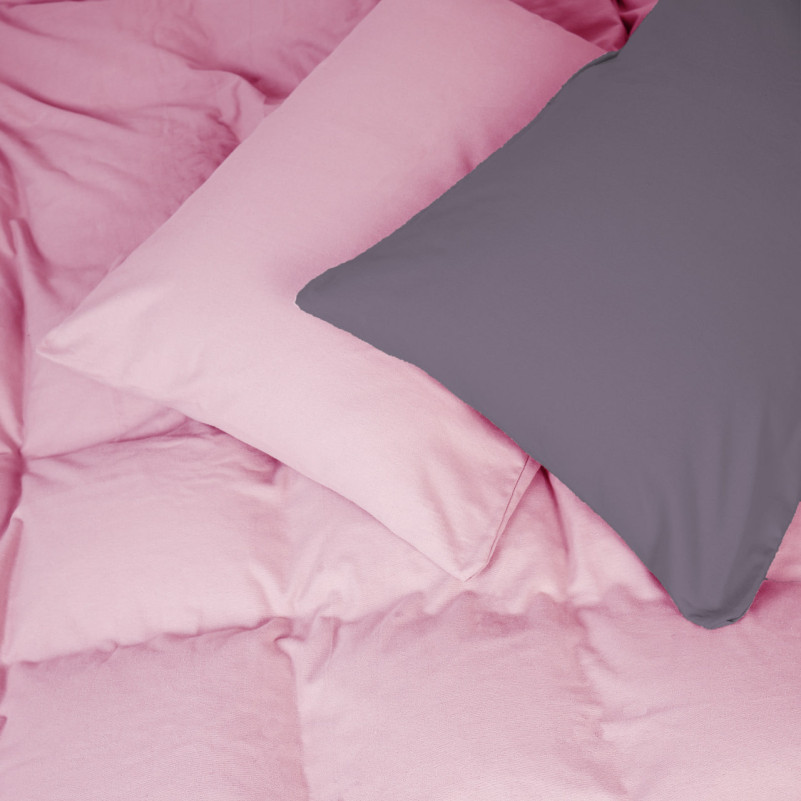 Комплект постельного белья JUNIOR Фланель 001-008 Ash grey/Pink - 5