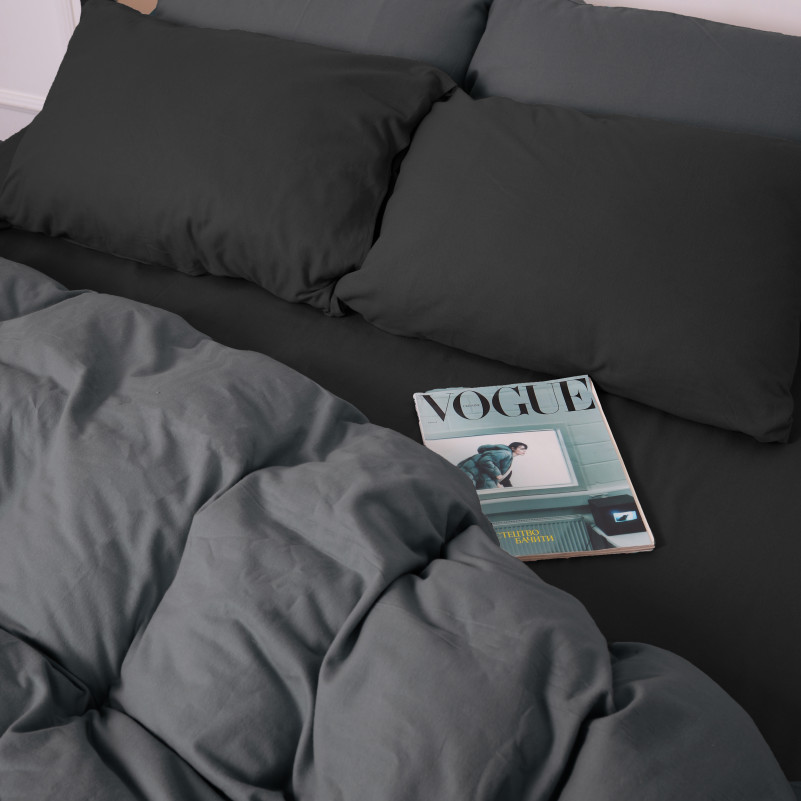 Комплект постельного белья JUNIOR Фланель 002-005 Black/Marengo - 7