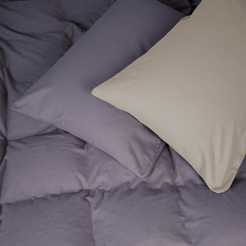 Комплект постельного белья JUNIOR Фланель 004-001 Cappuchino/Ash grey - 1