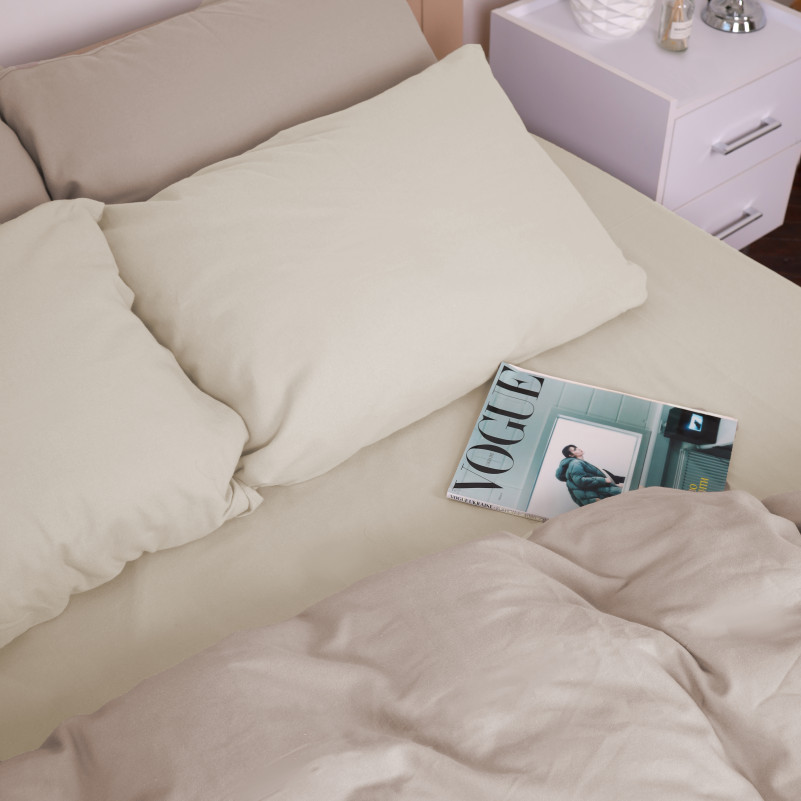 Комплект постельного белья JUNIOR Фланель 007-004 Milk/Cappuchino - 5