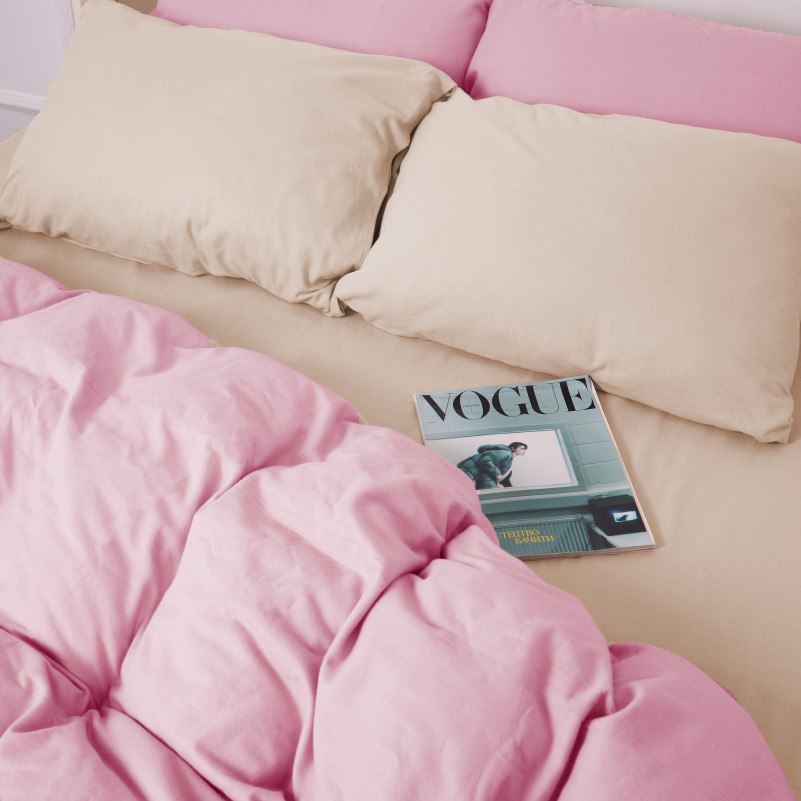 Комплект постельного белья JUNIOR Фланель 007-008 Milk/Pink - 5