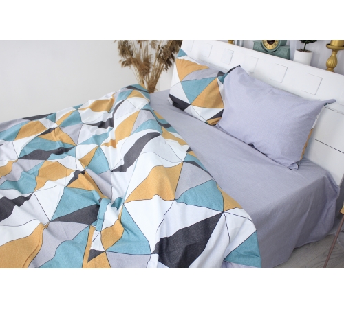 Комплект постельного белья MirSon Ranforce Elite 17-0450 Multicolored rhombuses
