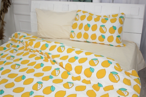Комплект постельного белья MirSon Ranforce Elite 17-0531 Striped Lemon