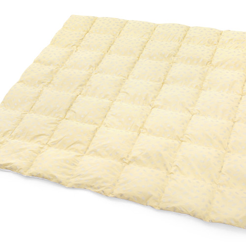 Ковдра пухова KARMEN №1836 "Bio-Beige" 90% сірий Bio пух тик (демі)