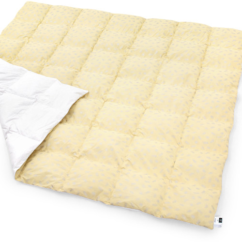 Ковдра пухова KARMEN №1845 "Bio-Beige" 90% сірий Bio пух тик (зима)