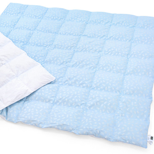 Ковдра пухова KARMEN №1846 "Bio-Blue" 90% сірий Bio пух тик (зима)