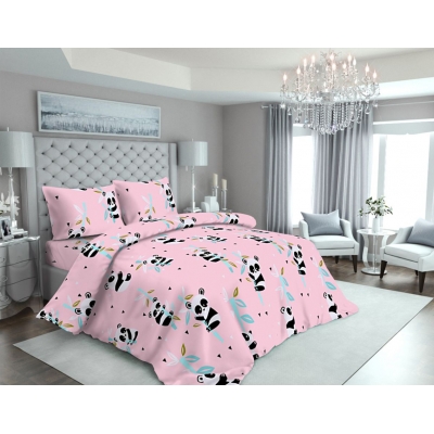 Комплект постельного белья Бязь 17-0505 Panda pink