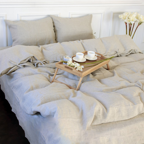 Комплект постільної білизни Льон Organic Natural Line "Grey sky"