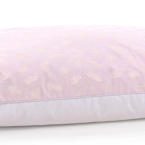 Пуховая подушка KARMEN №1806 "Bio-Pink" 90% пух (МЯГКАЯ)